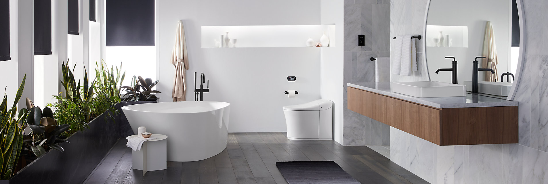 Kohler bathroom with freestanding tub
